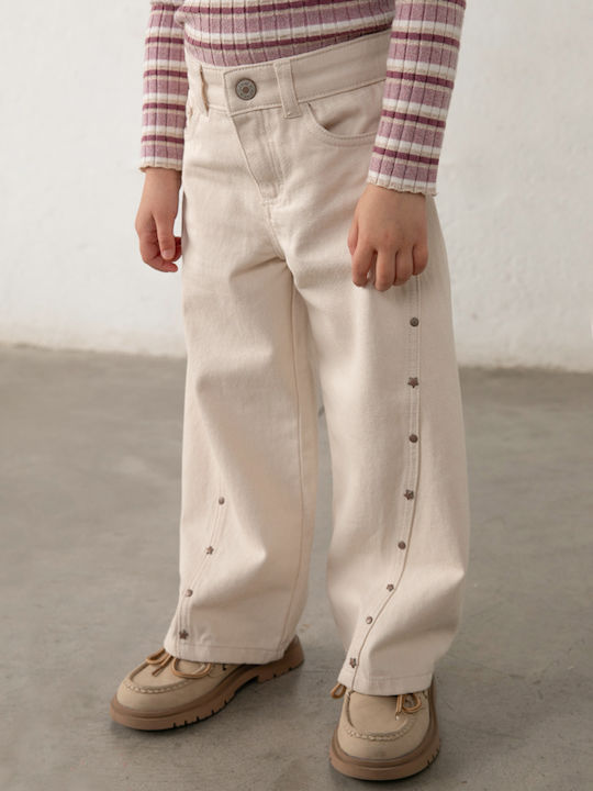 Mayoral Kids' Beige Jeans Trousers