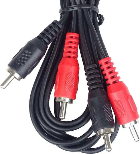 PremiumCord Кабел 2x RCA мъжки - 2x RCA мъжки 3 м