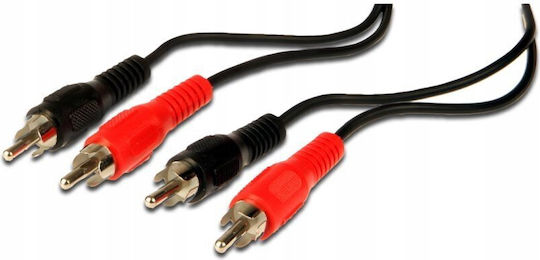 PremiumCord Кабел 2x RCA мъжки - 2x RCA мъжки 3 м