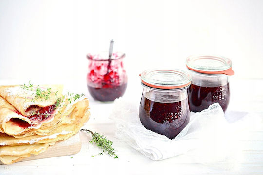 Weck Set of 12 Pieces Glass Transparent Jars for General Use Coffee with Airtight Lid 220ml 12 Pieces