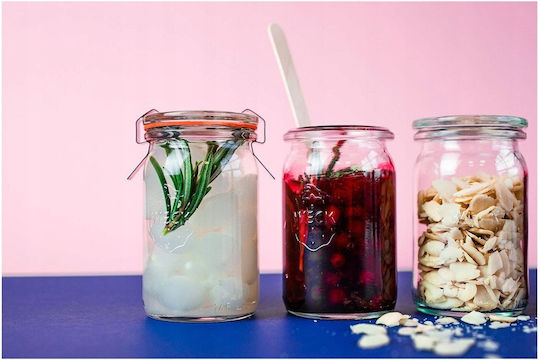 Weck Set of 12 General Use Transparent Glass Jars with Lid 145ml 12 Pieces