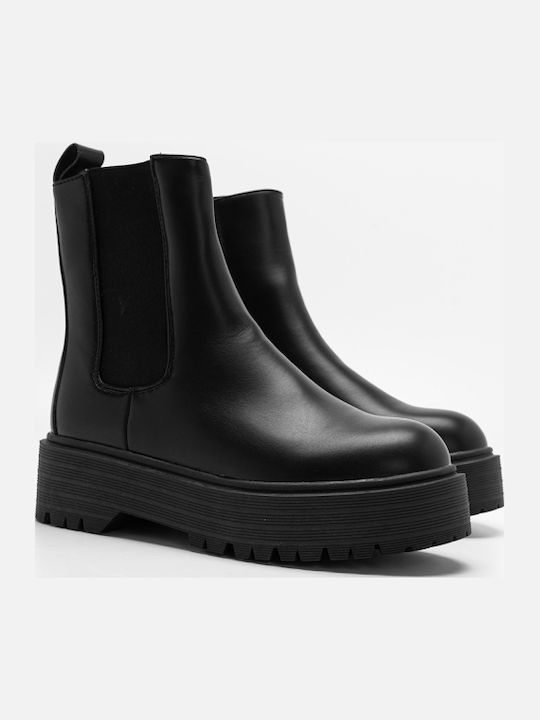 Damen Chelsea-Stiefel Schwarz
