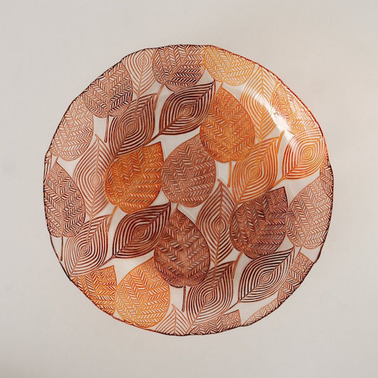 MSA MSA Servierschale Rund Glas Orange mit einem Durchmesser von 34,5 cm