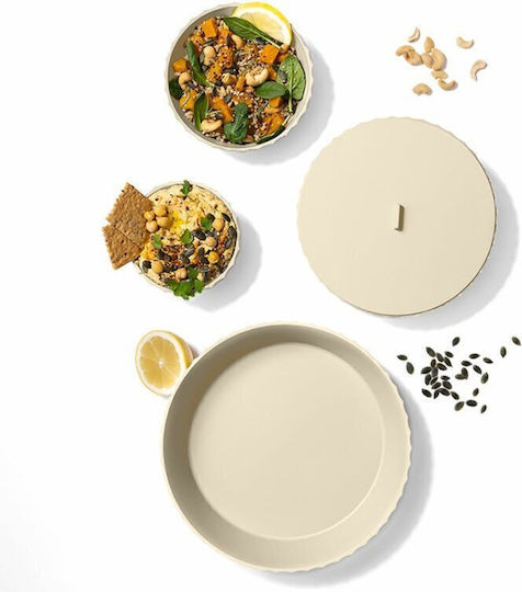 Verlo Round Beige Serving Bowl With Diameter 11cm