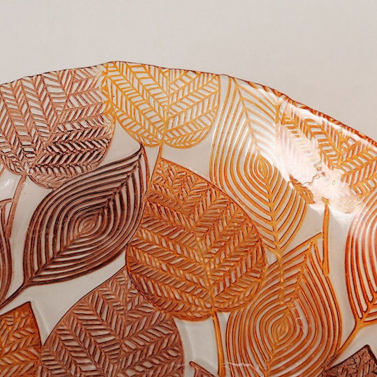 MSA MSA Servierschale Rund Glas Orange mit einem Durchmesser von 34,5 cm