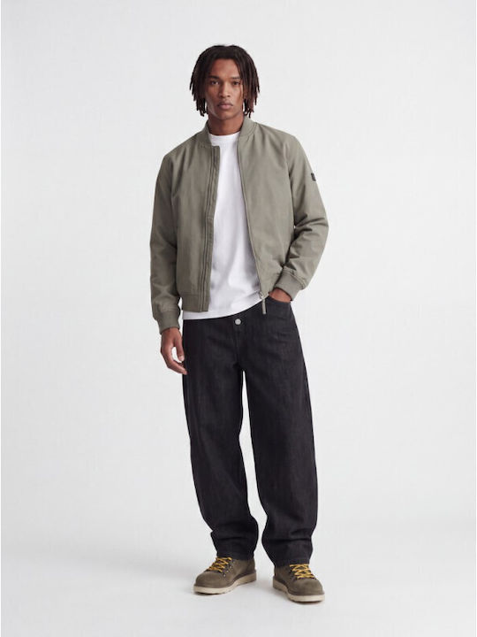 Herren Bomber Jacke Smokey Oliv