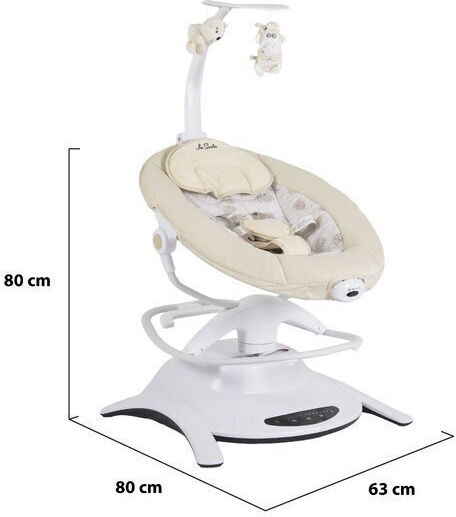 Cangaroo Elektrische Babywippe Schaukel La Scala Beigefür Kind bis 9kg
