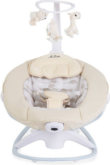 Cangaroo Elektrische Babywippe Schaukel La Scala Beigefür Kind bis 9kg