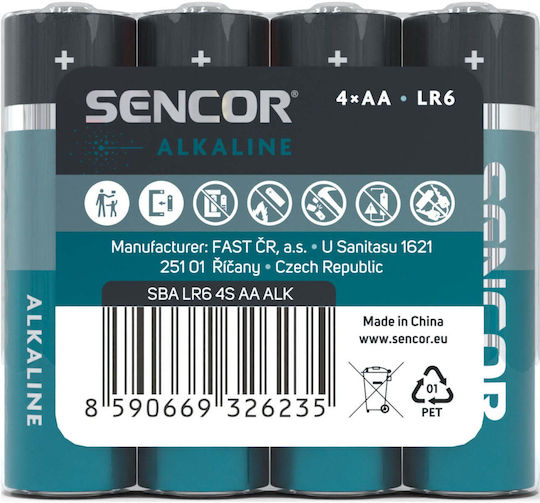 Sencor Алкални батерии AA 1.5V 4 бр