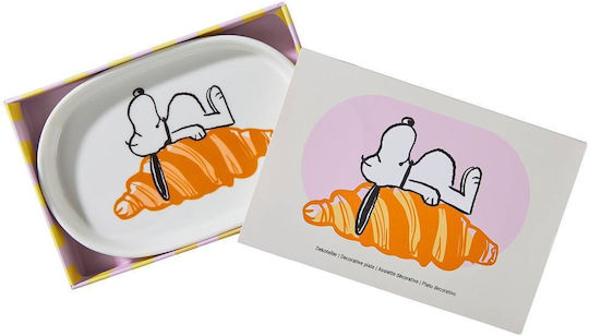 Butlers Peanuts Πιάτο Ρηχό από Πορσελάνη Λευκό με Διάμετρο 14cm