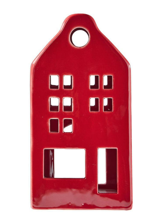 Butlers Delft Kerzenhalter Aus Keramik In Roter Farbe 10x18x8cm