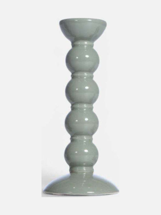 Nef-Nef Homeware Soil Kerzenhalter Keramik in Braune Farbe 8.5x19.5cm