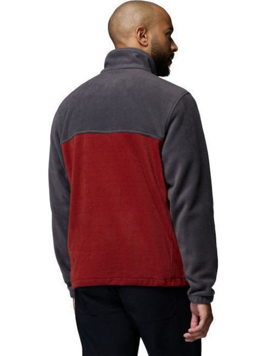 Steens Mountain Full Men's Fleece Jacket Shark/Red Oxide