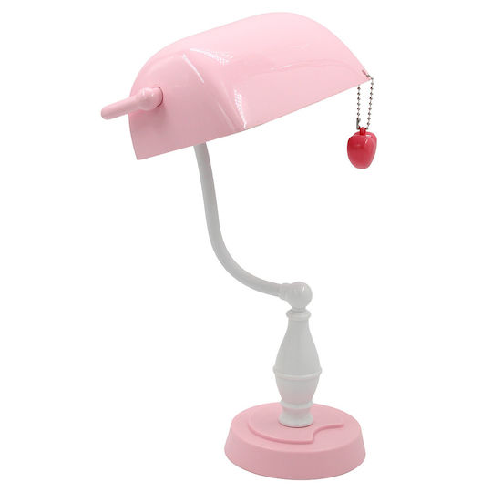 Keskor Kinder Tischlampe Nachttischlampe Rosa 30x20x16cm