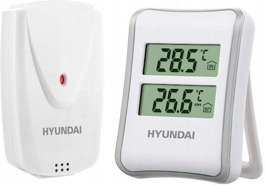 Hyundai WS1030 Wireless Weather Station Digital Tabletop White