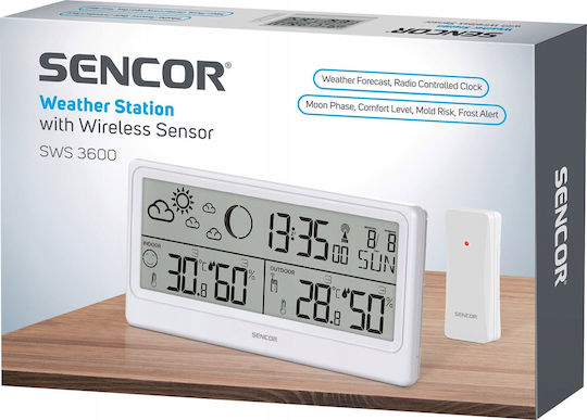 Sencor SWS 3600 Stație Meteo Fără Fir Digitală De Masă