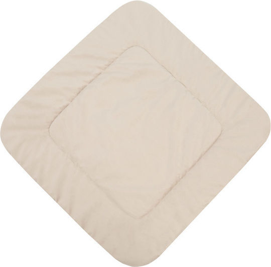Sensillo Nursery Swaddling Velvet Beige Blanket 75x75cm