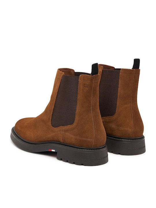 Leather Women's Chelsea Ankle Boots Tabac