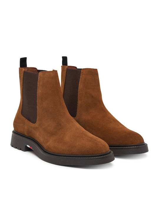 Leather Women's Chelsea Ankle Boots Tabac