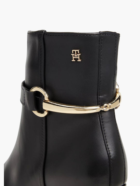 Leather Women's Ankle Boots Black