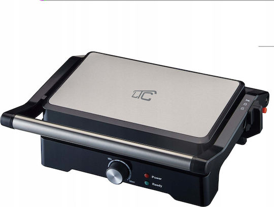LTC Floor Standing Electric Grooved Plate Grill 1500W with Adjustable Thermostat 29x23cm