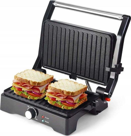 LTC Floor Standing Electric Grooved Plate Grill 1500W with Adjustable Thermostat 29x23cm