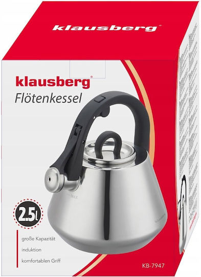 Klausberg Stainless Steel Grey Boiler 2500ml