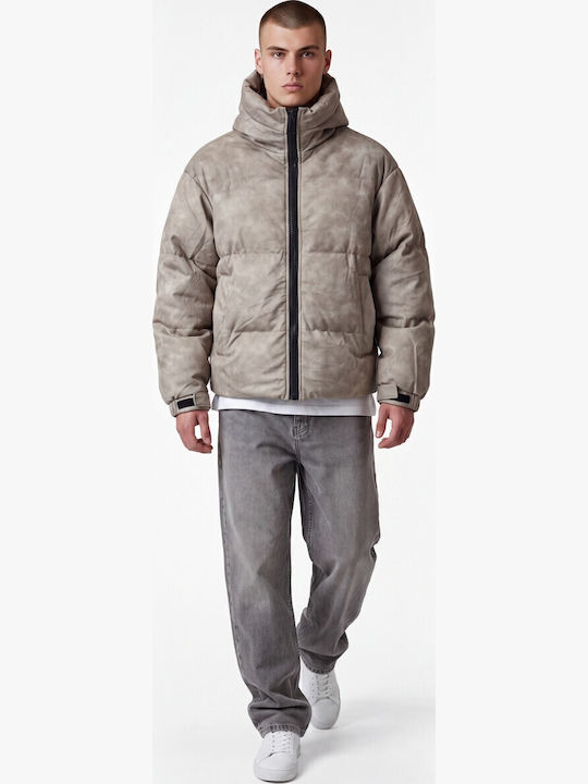 Herren Jacken Puffer Beiges