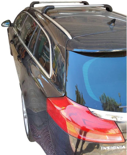 Nordrive Car Roof Bars Roof Rack Nordrive Silenzio Cx Aluminum Silver Locks Opel Insignia Sports Tourer 2009-2013 & 2013-2017 2 Pieces