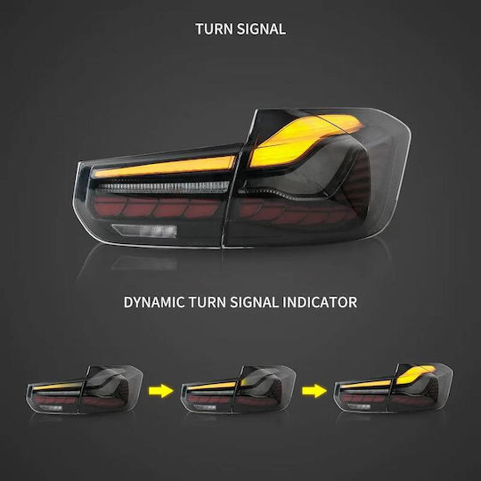 Задни Фарове Комплект Bmw 3 F30 11-18 Седан M4 Look Oled Dynamic Start Up Димни Vland