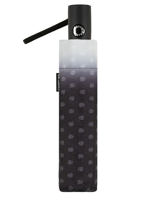 Karl Lagerfeld Compact White Rain Umbrella
