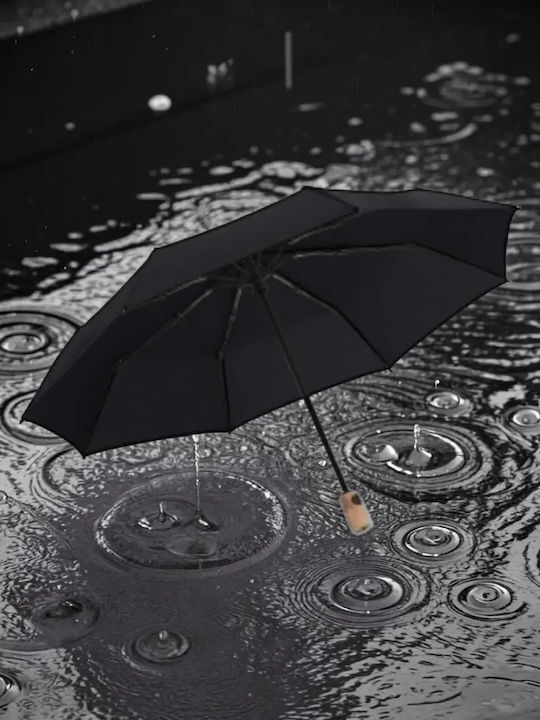 Knirps Automatic Compact Black Rain Umbrella