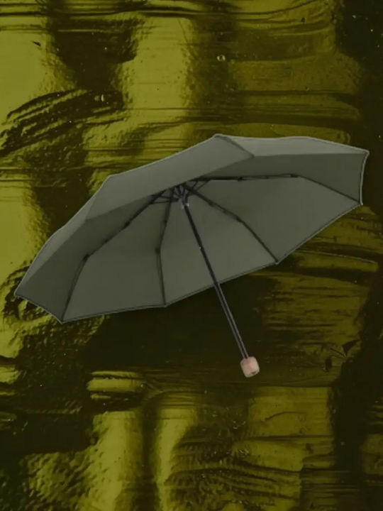 Knirps Compact Khaki Rain Umbrella