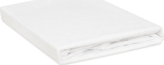 Matex Protective Single Waterproof Mattress Cover with Elastic Straps White 100x200cm