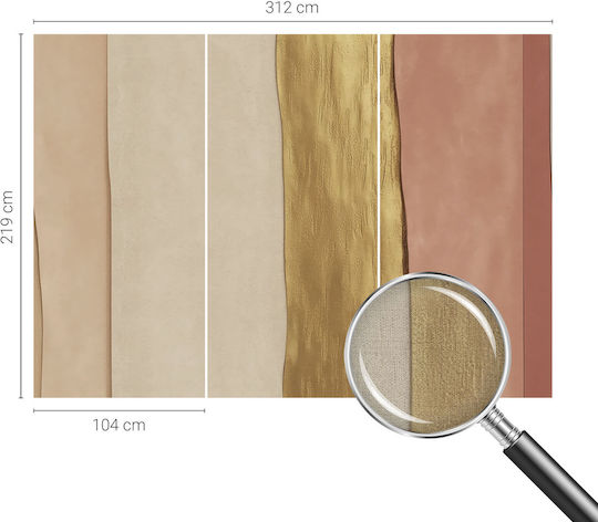 Selbstklebende Tapete Wand Beige 312x219cm