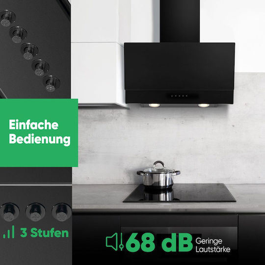 Bomann DU 7607 G Απορροφητήρας Καμινάδα 60cm Matt Black