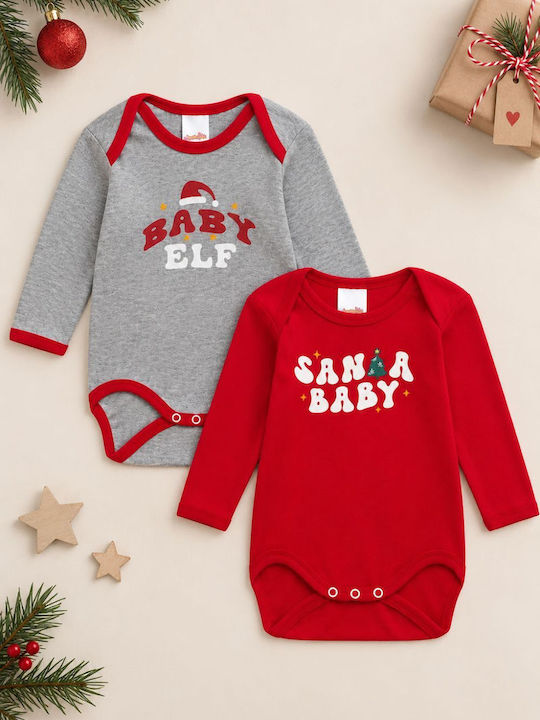 Minerva X-mas Tree Baby-Body mit Hosen Mehrfarbig 2 Stück