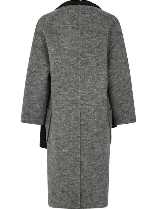 Wool Women's Grey Coat