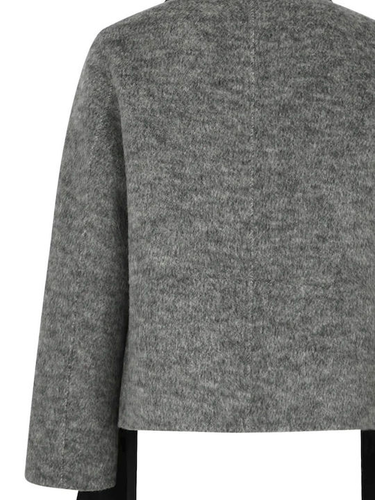 Wool Women's Grey Coat