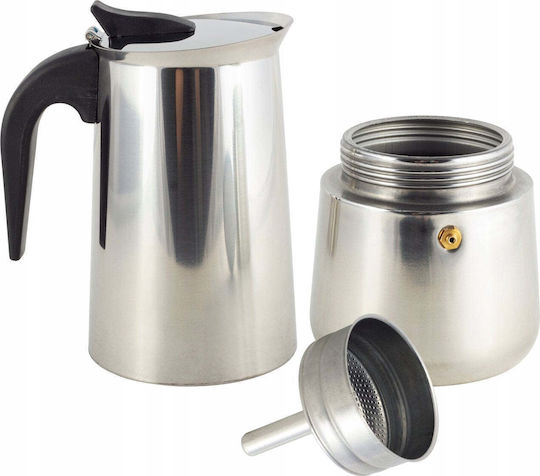 Kamille Elektrischer Espressokocher Edelstahl Braun Kamille