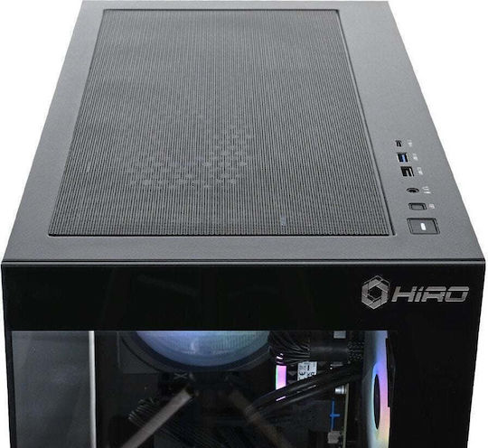 Hiro Aurora Гейминг Настолен Компютър Ryzen 5-7600/16GB DDR5/1.0TB SSD/GeForce RTX 5060/W11 Home