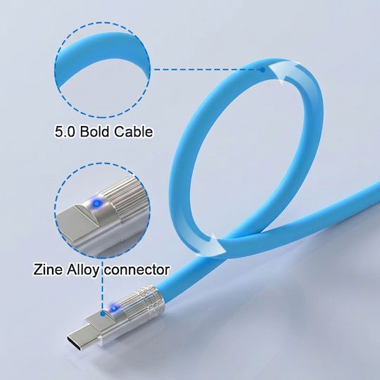 Leewello Leewello USB Typ-C Kabel Männlich Blau 3m 783089