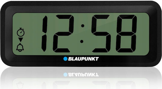 Blaupunkt Масов Дигитален Часовник Металик с Будилник Черен Blaupunkt Масов Дигитален Часовник Металик с Будилник Черен