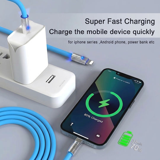 Leewello Leewello USB Typ-C Kabel Männlich Blau 3m 783089