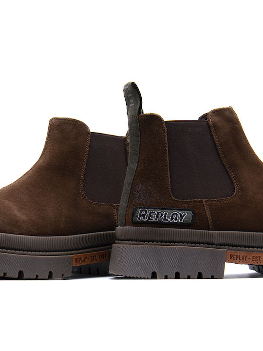 Suede Chelsea Brown Boots