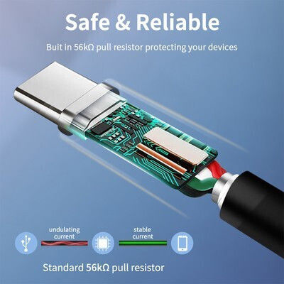 Cabletime USB 3.0 Cable USB-C Male - USB-A Black 3m CT-C160-U33-CMAMN 50 Pieces