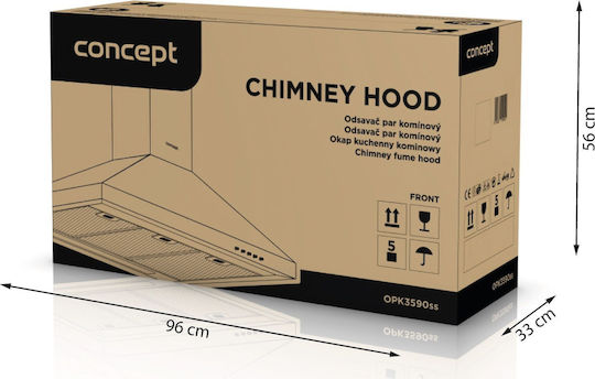 Concept Аспиратор Комин 90cm Inox