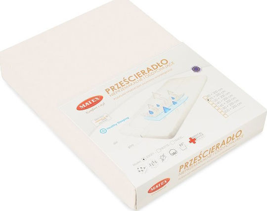 Matex Waterproof Baby Crib Mattress Protector 02 Antibacterial with Elastic Straps 70x140cm
