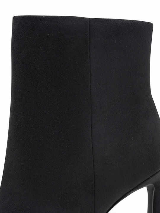 Women's Ankle Boots with High Heel Black