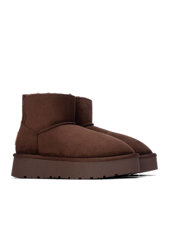 Damen Stiefeletten Braun